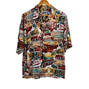 Vintage 90s Reyn Spooner Sports FSU Florida State Hawaiian Shirt Size L Korea